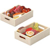 Viga Holzspielzeug Essen, L: 30 cm, B: 22 cm, 17 Teile 1 Box