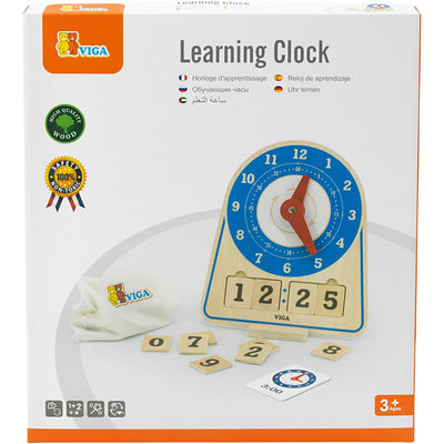 Viga Lernuhr, H: 28 cm, L: 26 cm, B: 13, 1 Stück