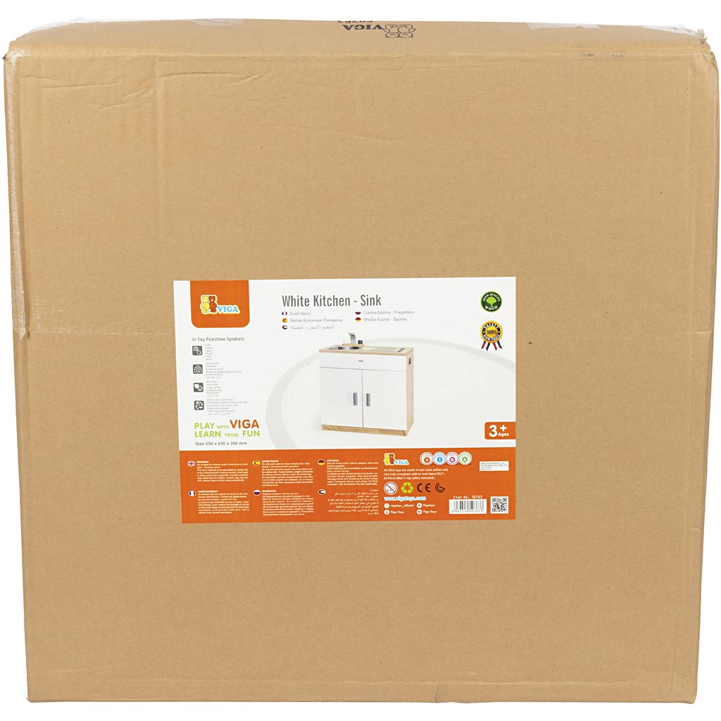 Viga Spielwaschbecken, H: 55 cm, T: 36 cm, B: 65 cm, 1 Stück