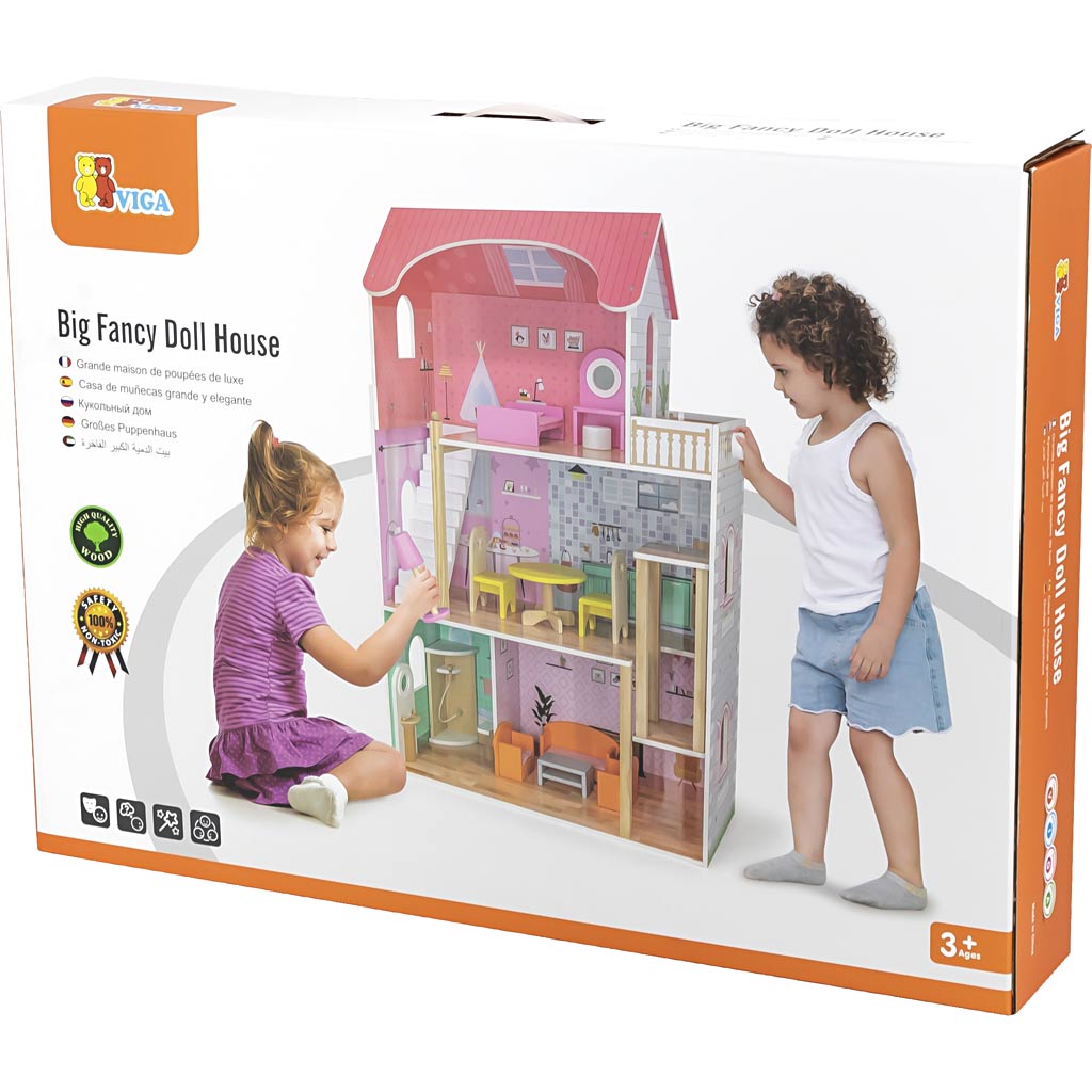 Https: www.cchobby.nl viga-dollhouse-size-73x113x30-cm-14-parts-1-piece