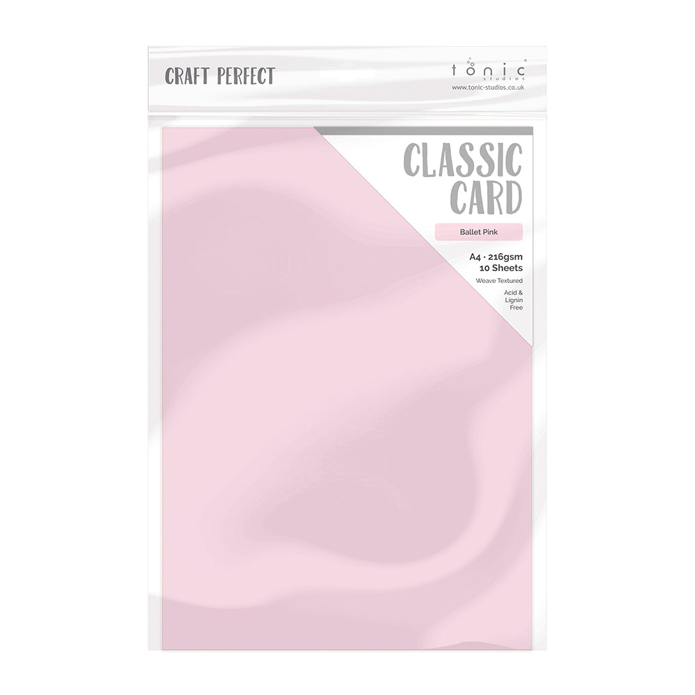 Craft Perfect von Tonic Studios Craft Perfect • Klassische Karte A4, 10 Stück, Ballettrosa
