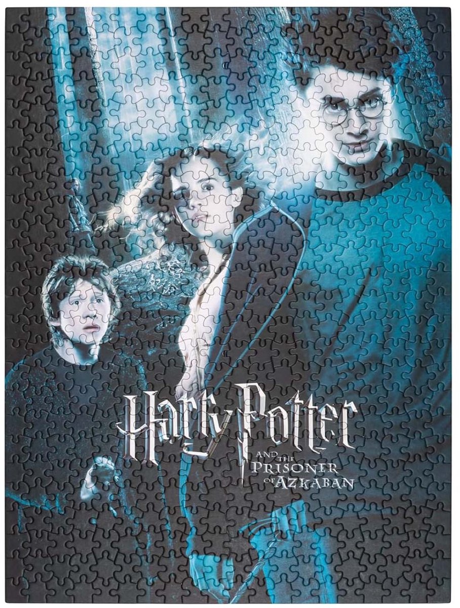 Harry Potter, Puzzle 500 Teile und der Gefangene von Askaban mit zylindrischer Box, Noir Bleu