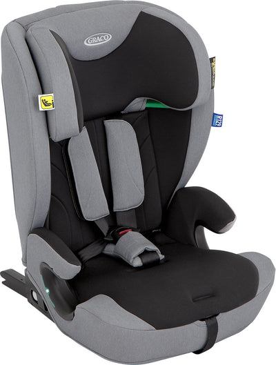 Graco energi i-size r129 – Meteor – Autositz mit Isofix und Top Tether – von 76 bis 150 cm (ca. 15 Monate bis 12 Jahre)