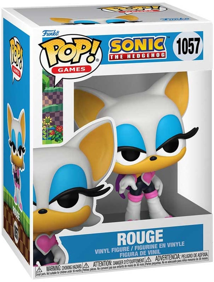 Funko Sonic the Hedgehog Rouge Vinylfigur 1057 Pop! mehrfarbiges PVC Unisex - Fan-Merch, Film, Gaming