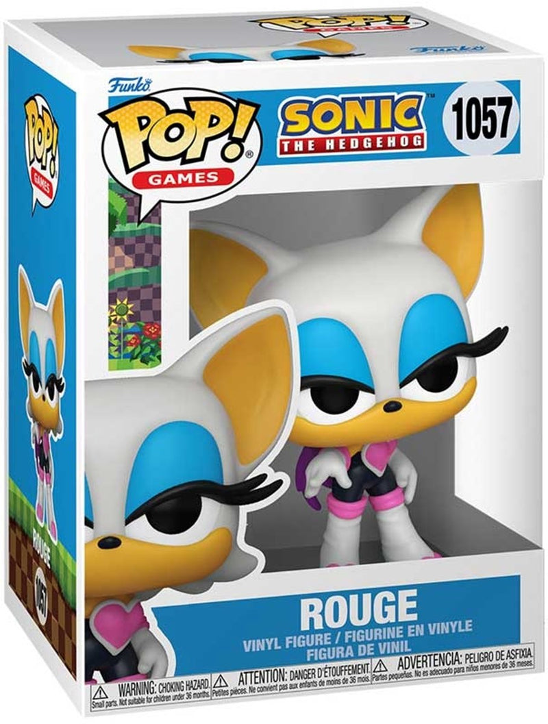 Funko Sonic the Hedgehog Rouge Vinylfigur 1057 Pop! mehrfarbiges PVC Unisex - Fan-Merch, Film, Gaming