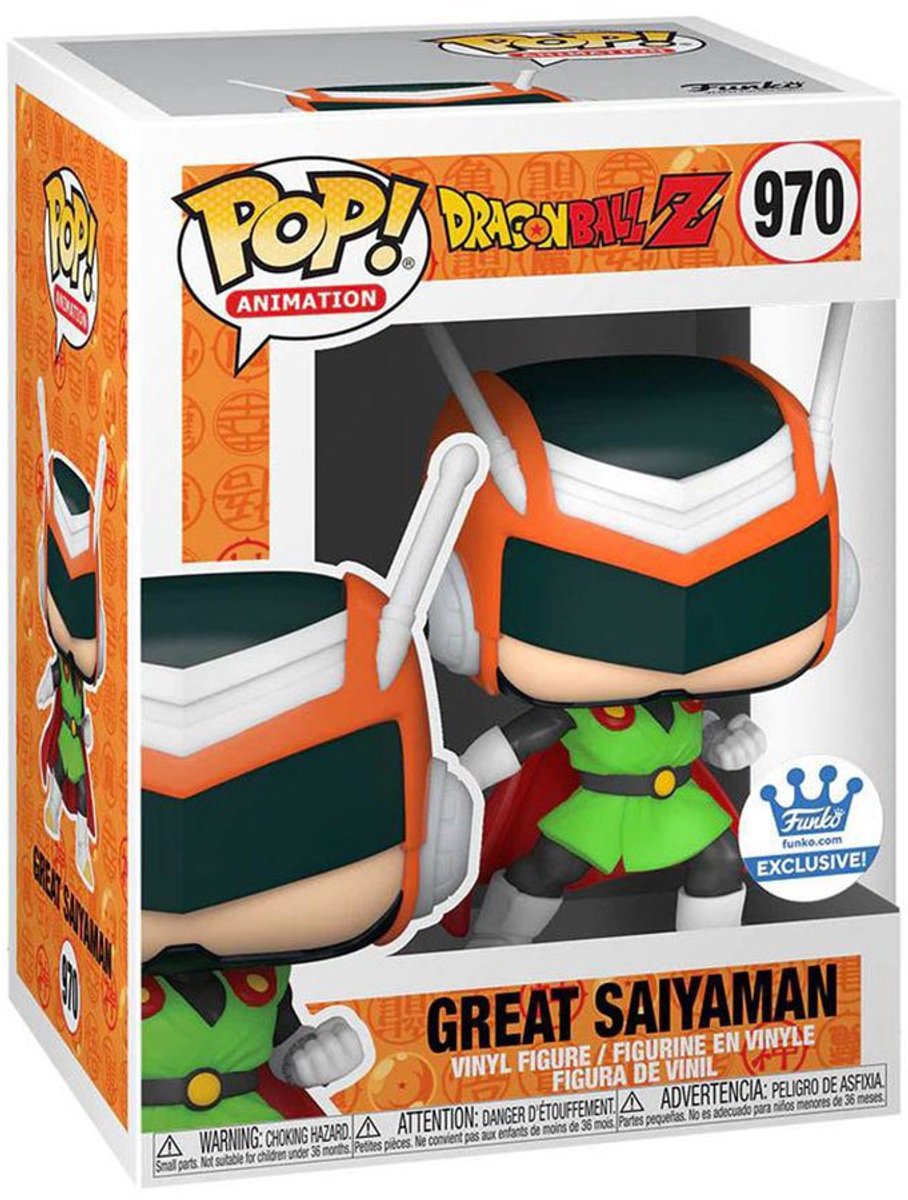 Funko Dragon Ball Z Sammelfigur Pop! Animation, toller Saiyaman, exklusiv, 9 cm, mehrfarbig
