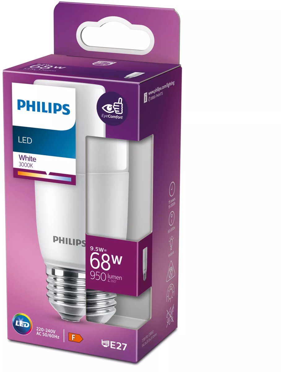 Philips LED-Leiste matt – 68 W – E27 – weißes Licht