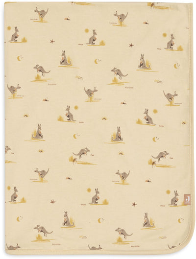 Jollein Babydecke für Kinderbett – 75 x 100 cm – Jersey – Kangaroots