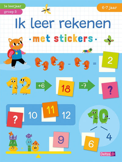 Deltas Ich lerne, mit Aufklebern (6-7 Jahre) zu zählen,