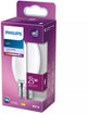 Philips LED-Lampe – Kerzenlampe mit E14-Fassung – kaltweißes Licht: 4000 K – 25 W – Milchglas
