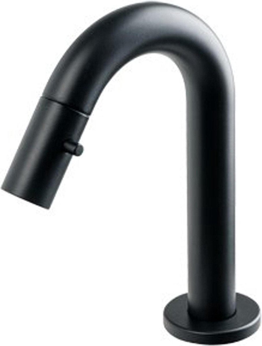 Plieger Lupo 2.0 WC-Armatur – Aufputz-Waschtischarmatur – niedriges Modell – Auslauf 10,1 cm – 10 Jahre Garantie – mattschwarz