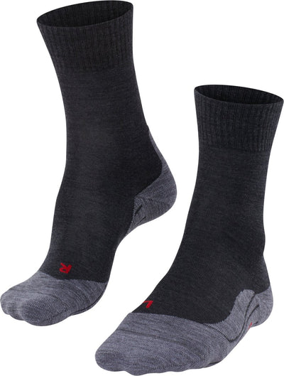Falke TK5 Anti-Blister Wandersocken aus dünnem Woll-Funktionsmaterial Herren grau - Größe 42-43
