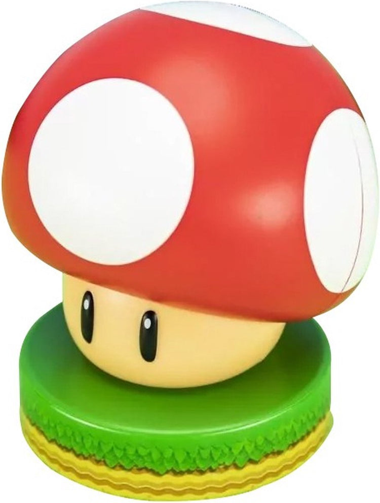 Paladone Super Mario Super Mushroom Icon Light – Offizielles Nintendo-Nachtlicht, batteriebetrieben