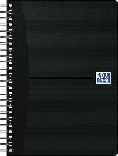 Oxford Smart Black Spiralblock – A5 – liniert – Softcover – 90 Blatt