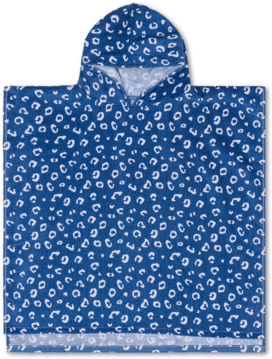 Leopard | Blue Beach Poncho 65 x 65 cm