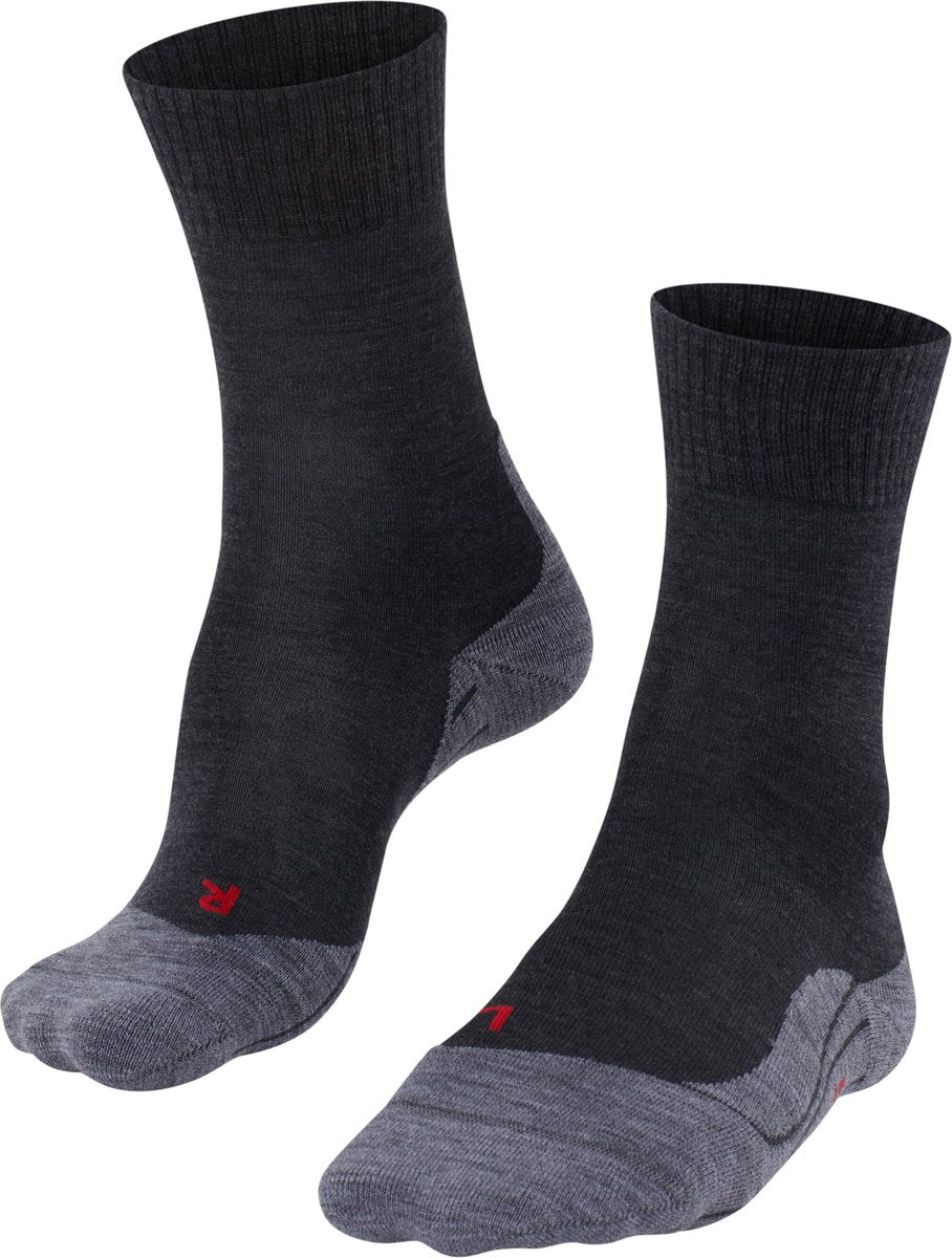 Falke TK5 Anti-Blister Wandersocken aus dünnem Woll-Funktionsmaterial Damen Grau - Größe 37-38