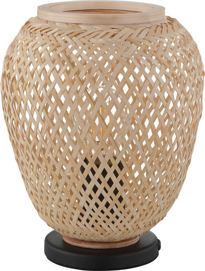 Eglo Dembleby Tischlampe – E27 – ø 20 cm – schwarzes Holz