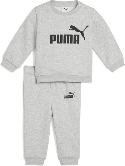 Puma Minicats ESS Crew Set FL INF Unisex-Trainingsanzug – Hellgrau Heather