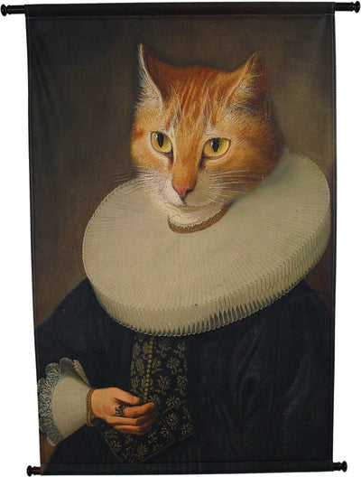 Hd Collection Wandbehang Katze braun 110x3x83cm