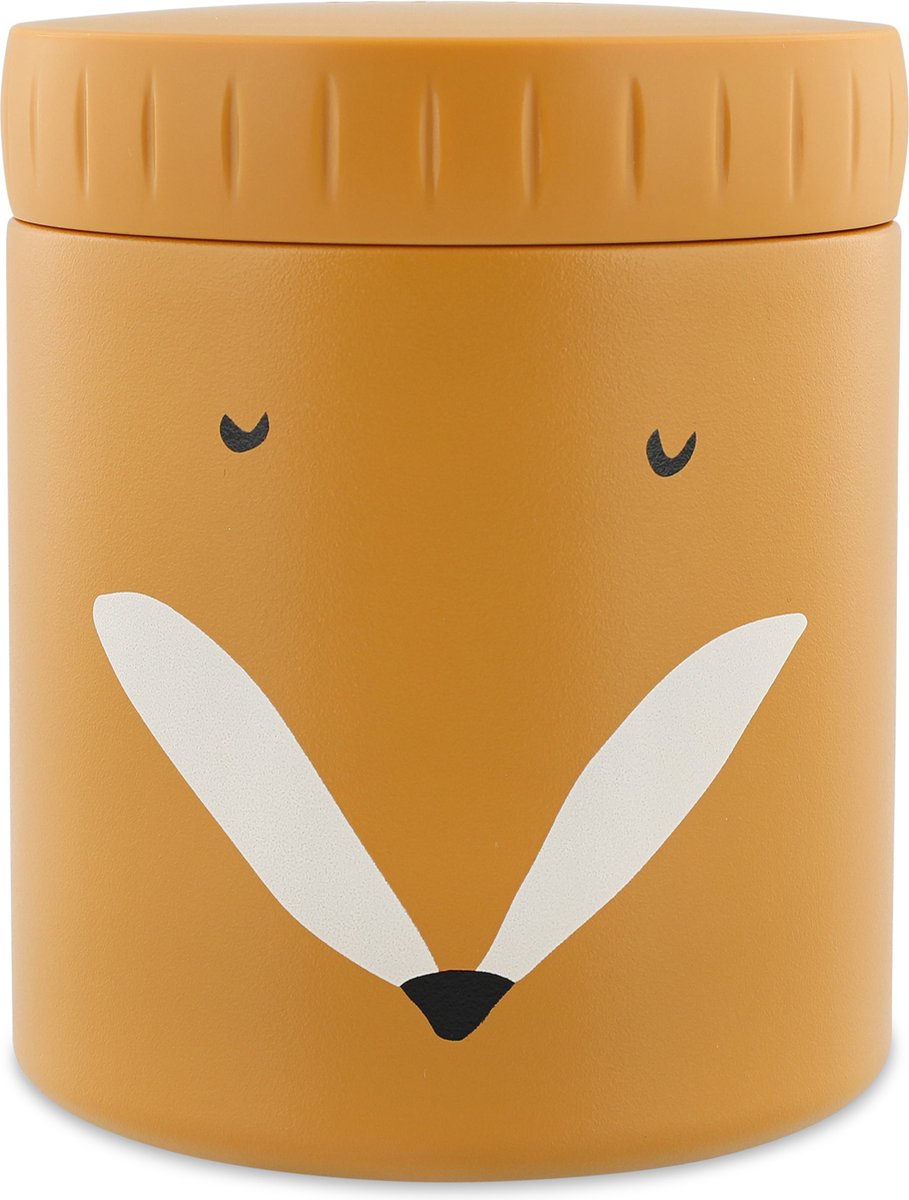 Trixie Thermosbehälter - mr. fox - Thermo-Lunchpot für Kinder - 350 ml - Lunchbox aus Edelstahl - Orange