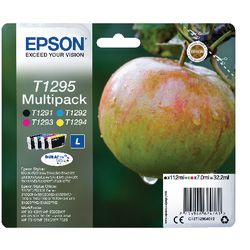 Tintenpatronen Epson T1295 Schwarz Cyan Magenta Gelb