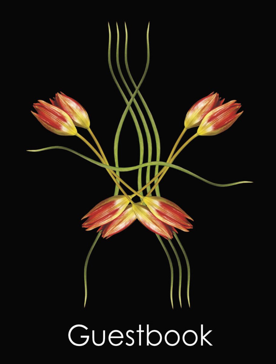Gästebuch mit doppelten holländischen Tulpen