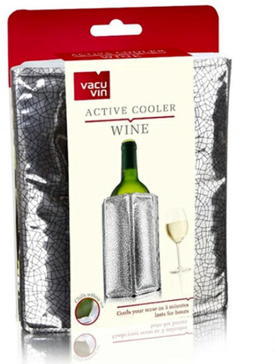 Markenloser Vacu-Vin-Aktivkühler ohne Marke, Weinsilber, Chrom