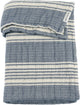 Meyco Baby-Streifen-Jacquard-Kinderbettdecke – vorgewaschen, hydrophil – Indigo – 75 x 100 cm – 1,5 Tog
