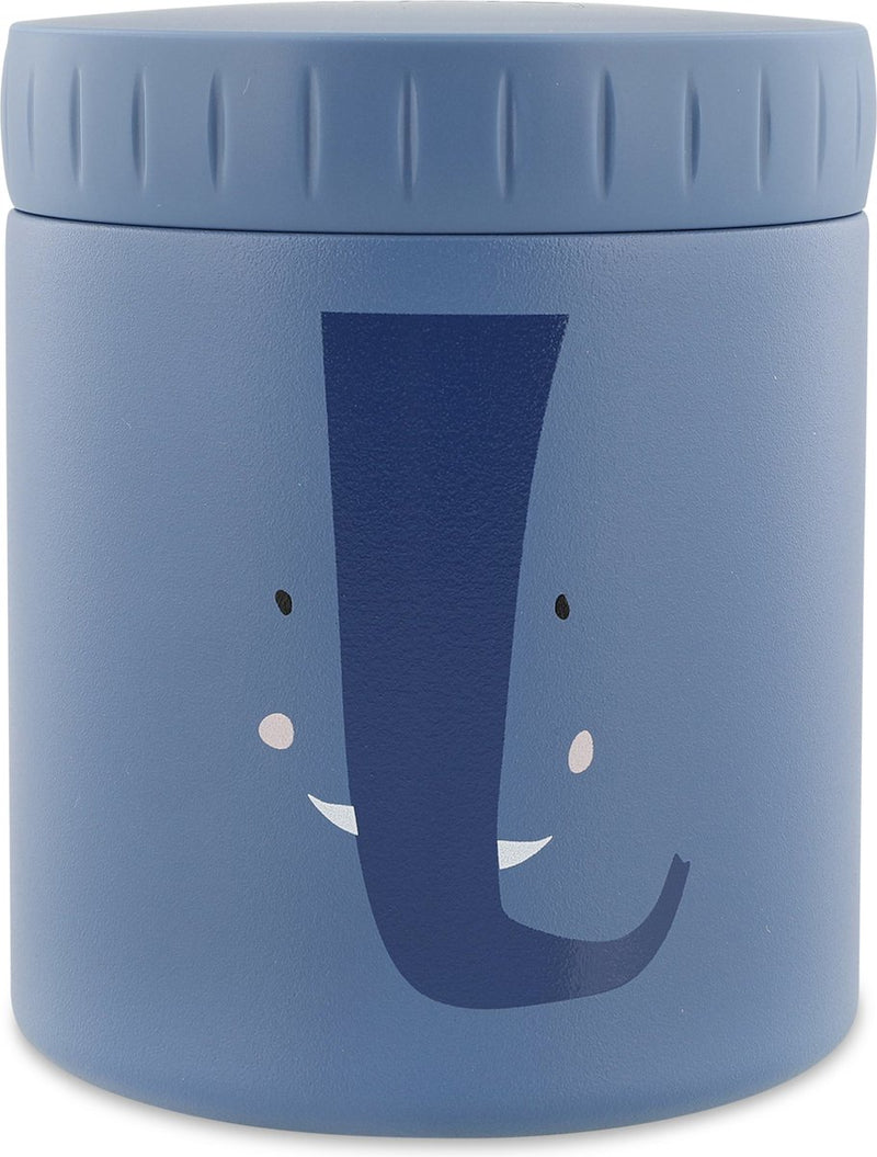 Trixie Thermosbehälter - mrs. Elefant - Thermotopf für Kinder - 350 ml - Edelstahl-Thermobecher - ideal für Babysnacks - blau
