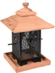 Flamingo Flamingo Vogelvoedersilo Zulma 22 cm Holz schwarz und braun