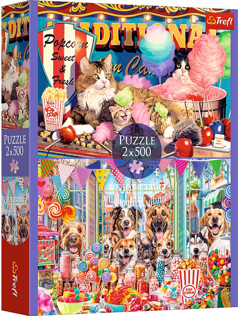 Trefl Puzzle Fluffy Friends – 2-in-1-Puzzle für Kinder.