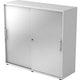 Bach Schiebetürschrank Hammerer 3FH Silber, Weiß