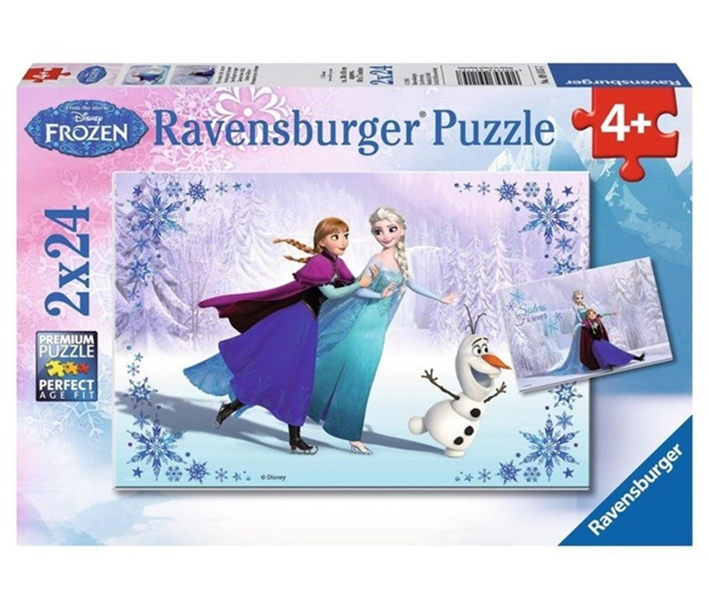 Ravensburger - Frozen Puzzel: Zussen voor altijd 2x24 stuks