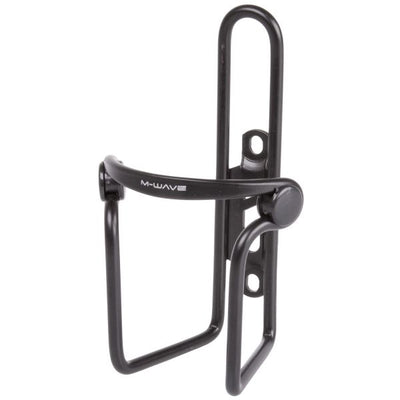 M-Wellen-Bidonhalter Aluminium mit PVC-Klemmen schwarz
