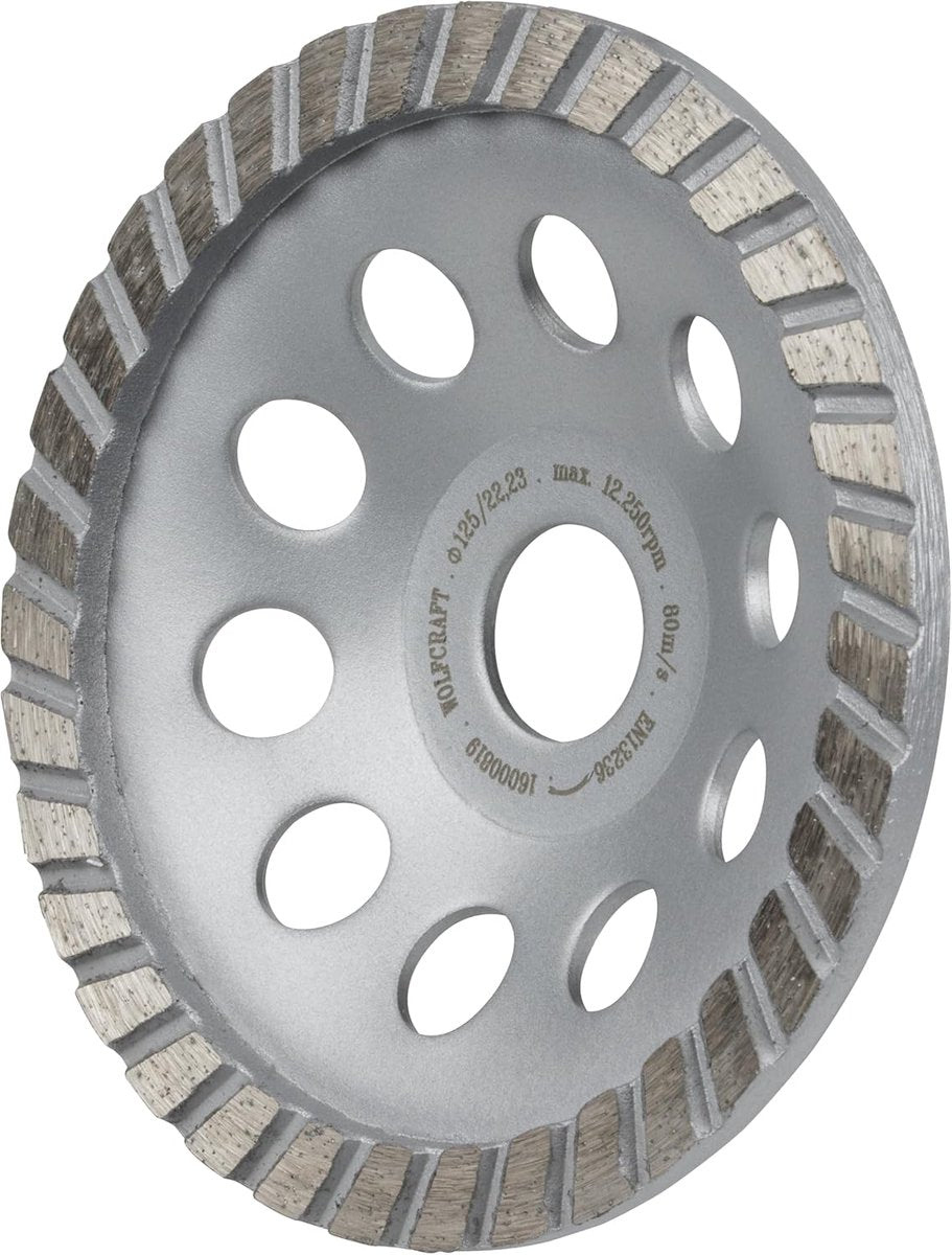 Wolfcraft – Diamant-Schuurkop – ø 125 mm – Komschijf – 8382000