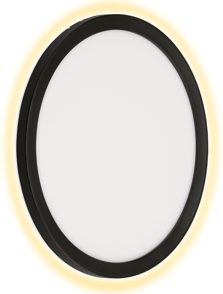 Telefunken - nizza - LED-Außenleuchte, 4000k, IP44, 15w, schwarz, Kunststoff, ø28 cm