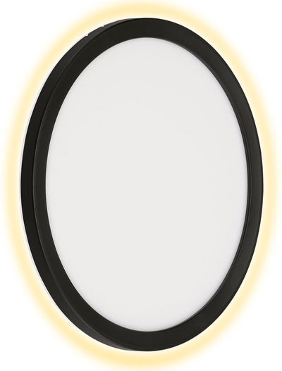 Telefunken - nizza - LED-Außenleuchte, 4000k, IP44, 15w, schwarz, Kunststoff, ø28 cm