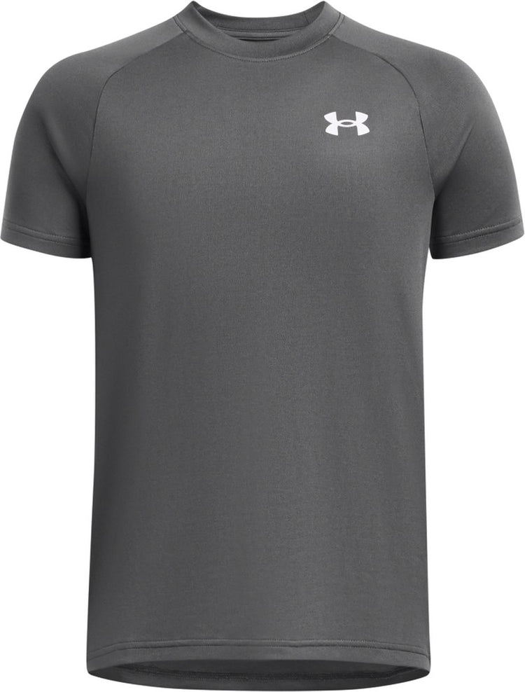 Under Armour UA Tech 2.0 SS Unisex-Sportshirt – Grau – Weiß