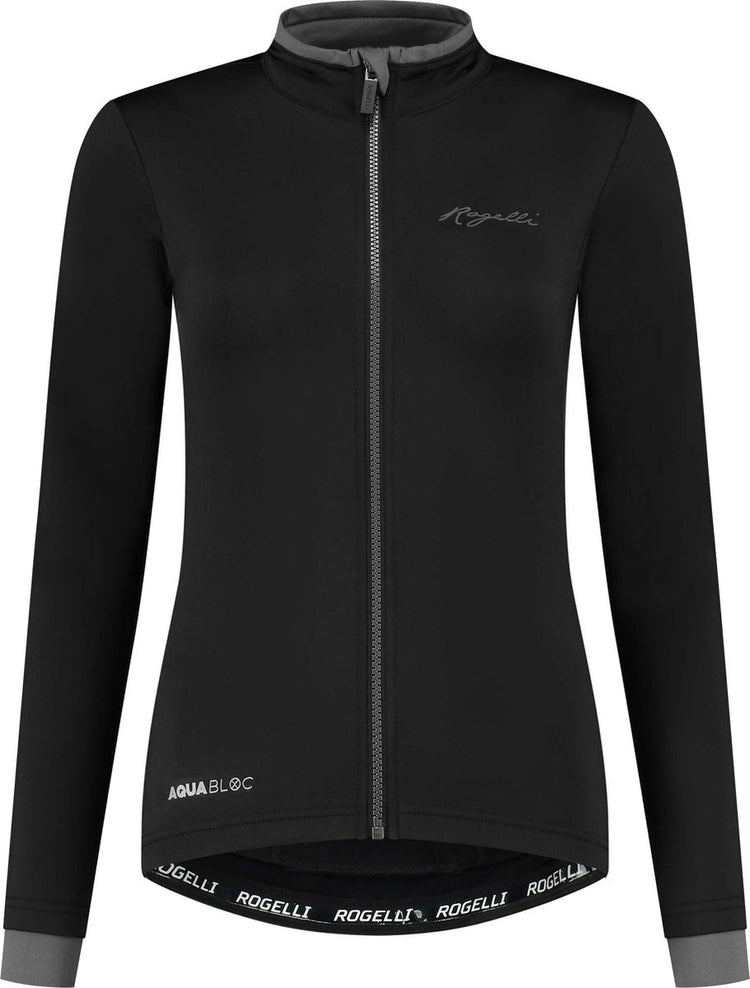 Rogelli Essential Radsportshirt – lange Ärmel – Damen – Schwarz – Größe S