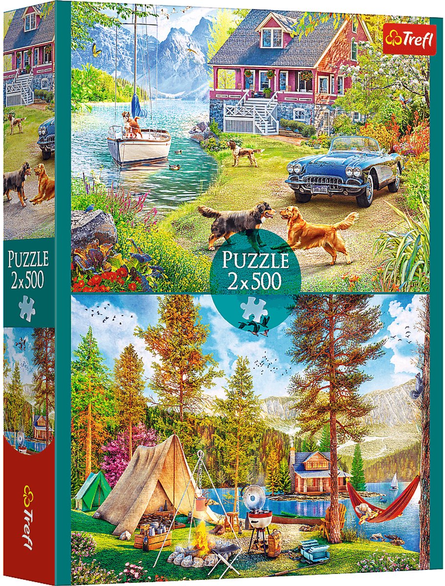 Trefl Puzzle 2x500 Teile - Sommerentspannung - Puzzleset.