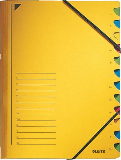 Sortiermappe Leitz gelber Karton A4