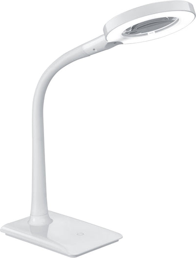 Trio Lupo - Tischleuchte - weiß - inkl. 1x SMD 5 W - Vergrößerung 3x - 4-Stufen-Touch - flexibel