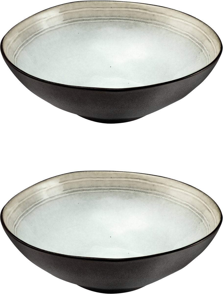 Medard de Noblat - Schattenperlmutt - Salatschüssel 24 cm - 2 Teile