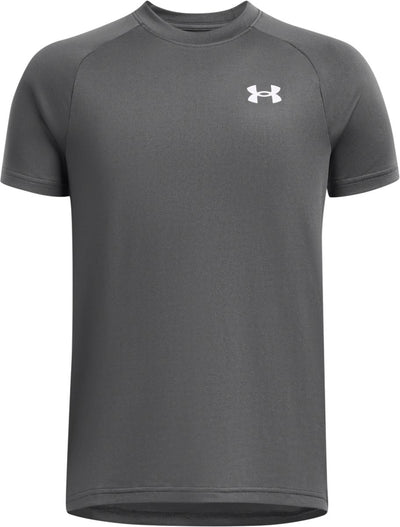 Under Armour UA Tech 2.0 SS Unisex-Sportshirt – Grau – Weiß