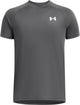 Under Armour UA Tech 2.0 SS Unisex-Sportshirt – Grau – Weiß
