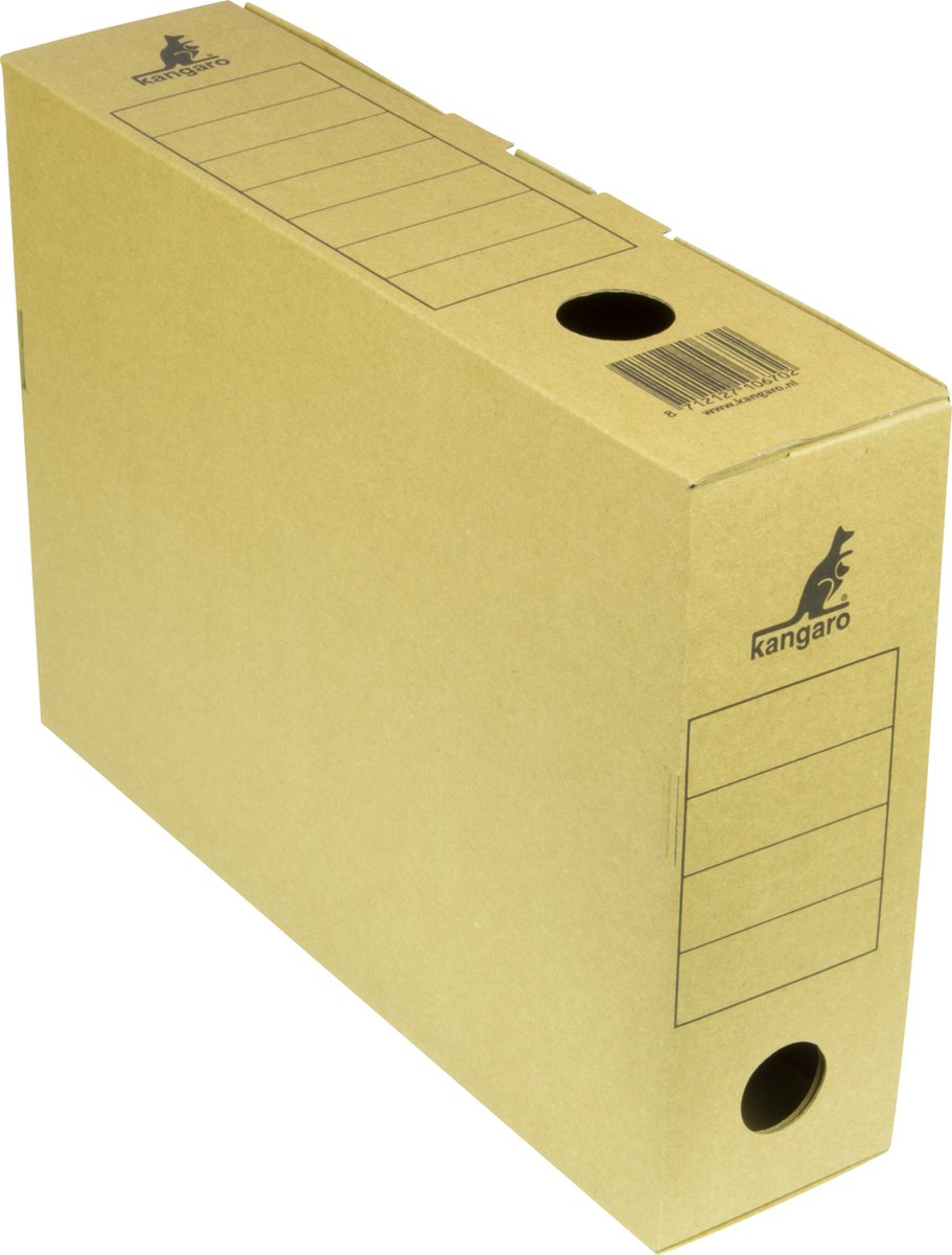 Kangaro-Archivbox – A4 – 32 x 23 x 8 cm – Karton – 25 Stück – K-2005