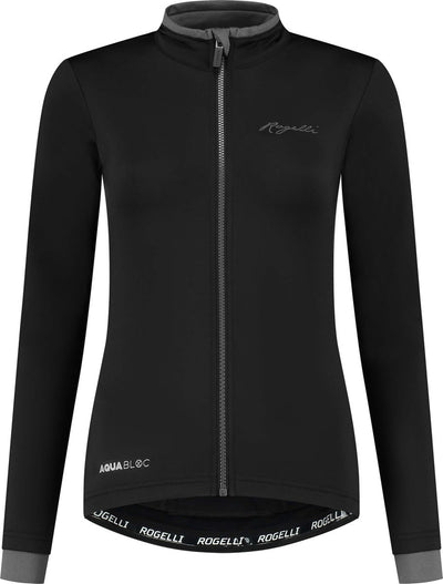 Rogelli Essential Radsportshirt – lange Ärmel – Damen – Schwarz – Größe M