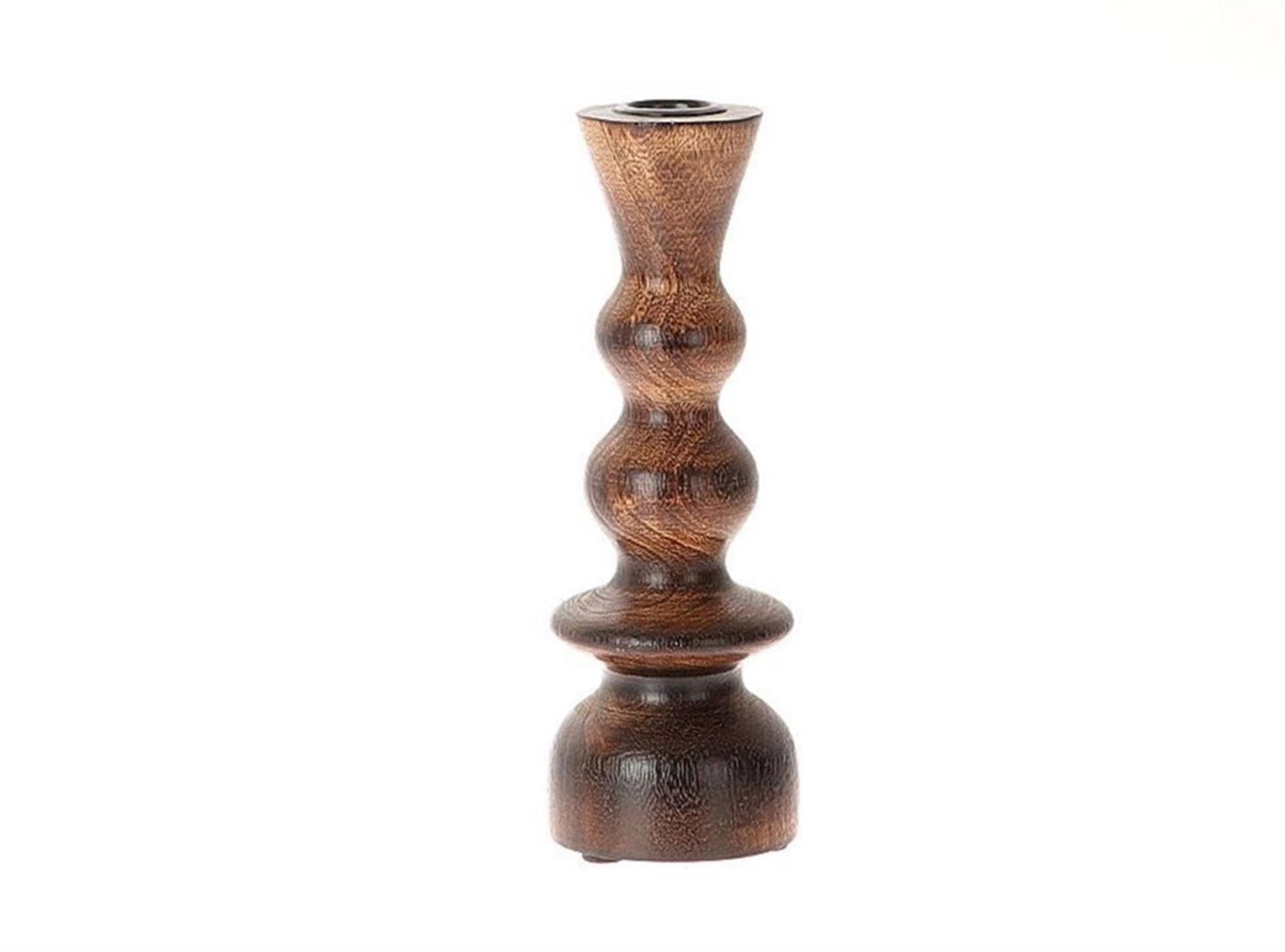 Hbx natürlicher Kerzenständer aus Holz, H20 cm