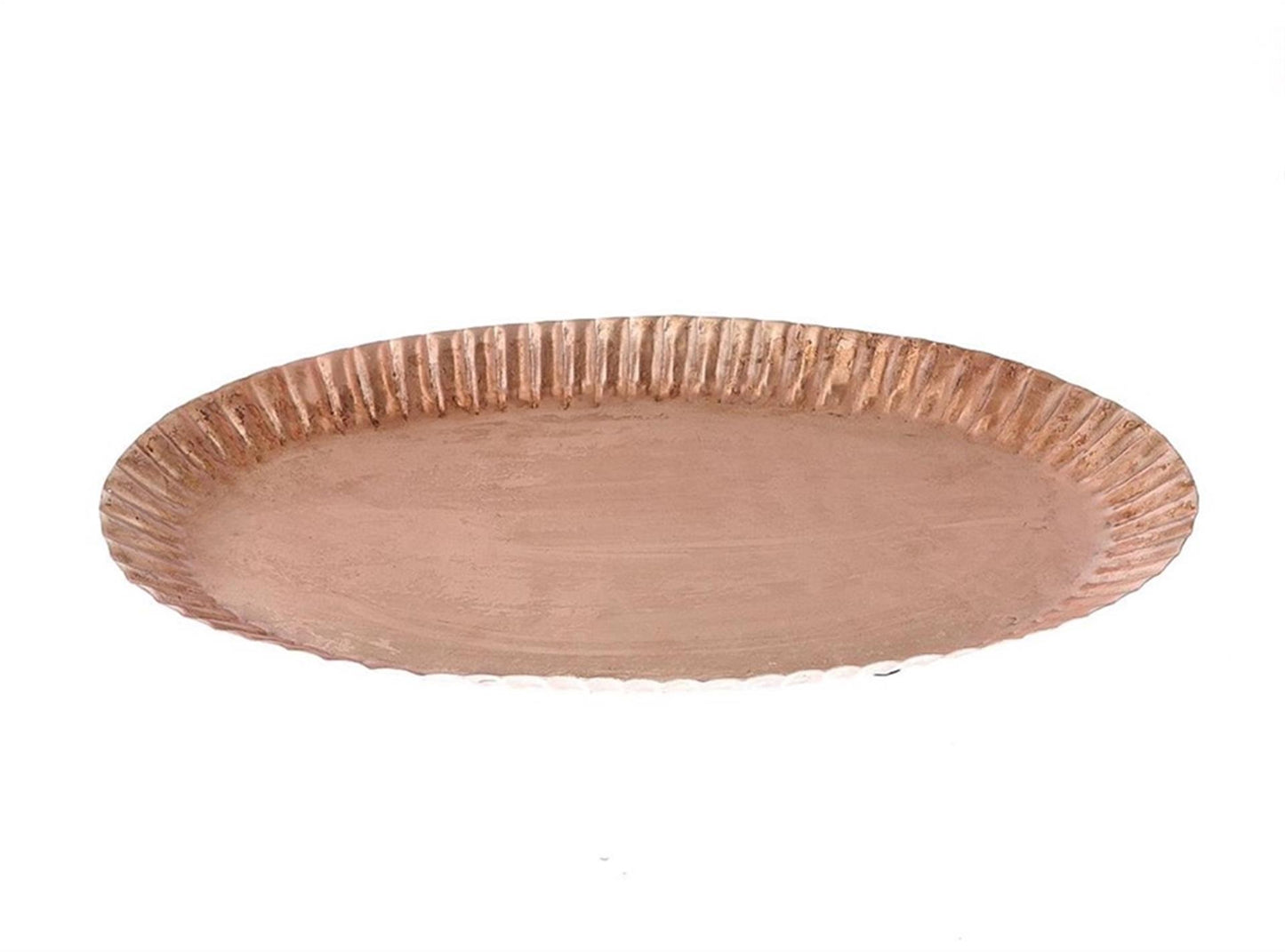 Hbx Natural Living Tablett Metall 24x41xh3,5cm rosa