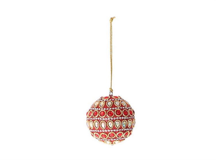 HBx Natural Living Weihnachtskugel Adica ø6cm rot